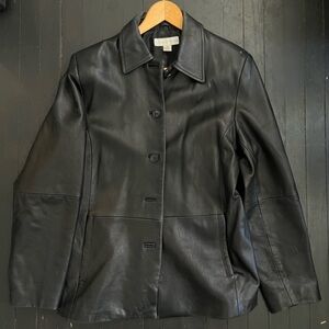 Vintage Black Leather Jacket